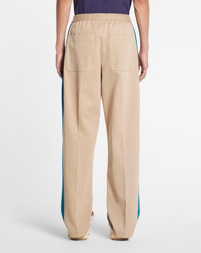 Lanvin Track Pants With Side Strips Byxor Herr Beige | GA14-3914K7