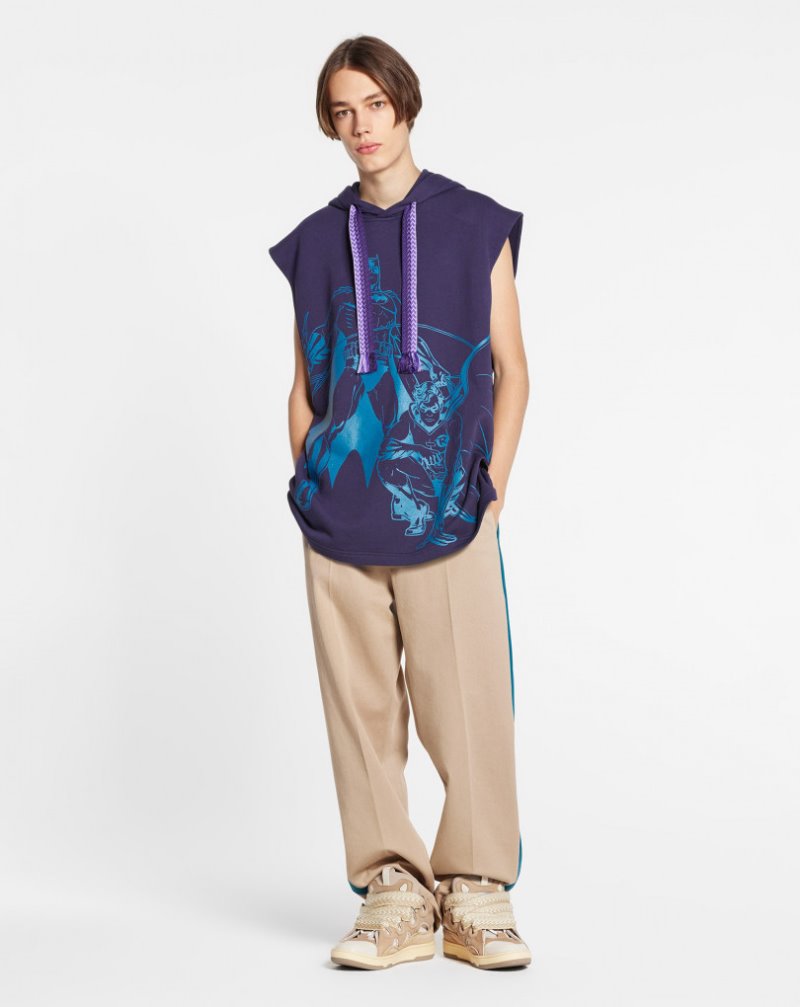 Lanvin Track Pants With Side Strips Byxor Herr Beige | GA14-3914K7