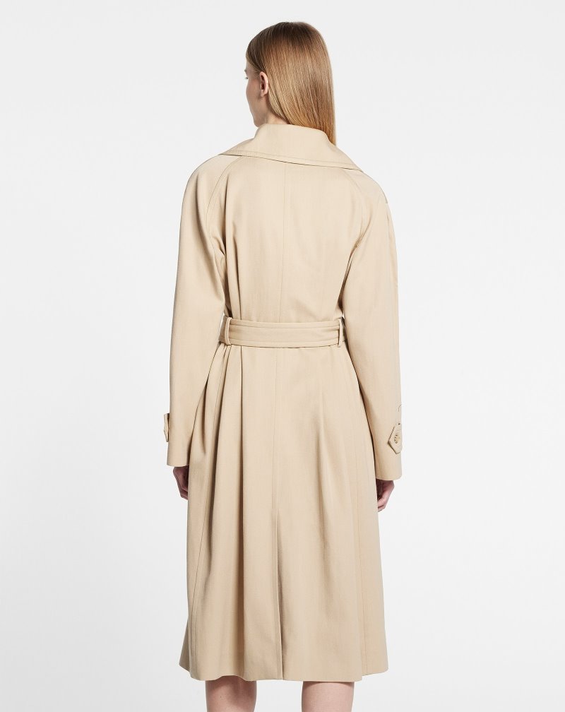 Lanvin Trench Coat Trenchcoat Dam Ljusbeige | WX78-7528R8