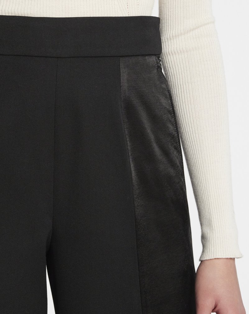 Lanvin Wide-leg Pants Byxor Dam Svarta | DX76-0236K6