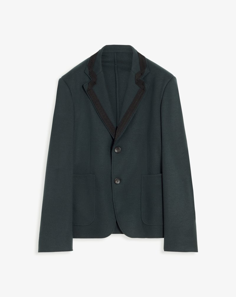 Lanvin Wool Jacket Jackor Herr Mörkgröna | MH35-8075Z6