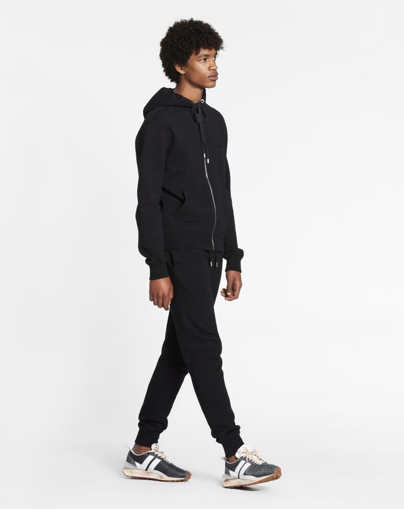 Lanvin Zip Hoodie Hoodie Herr Svarta | HM08-5158B0