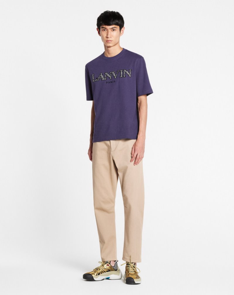 Lanvin Zipped Slim Pants Byxor Herr Beige | IU76-8226B9